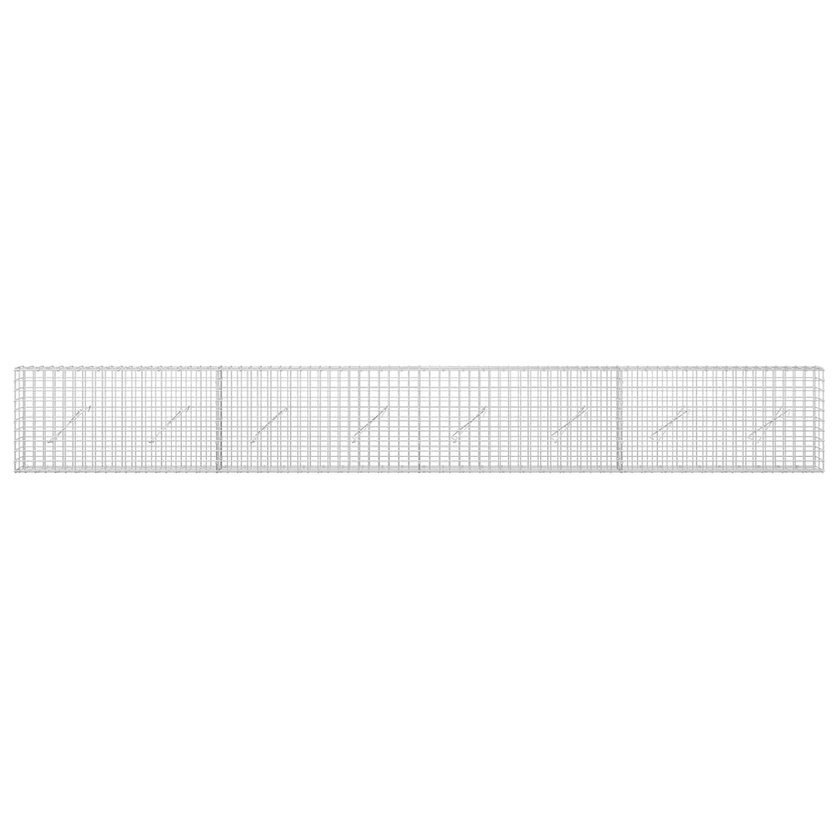 Gabion s 5 mm žicom i mrežom 5x5 cm 400x10x50 cm