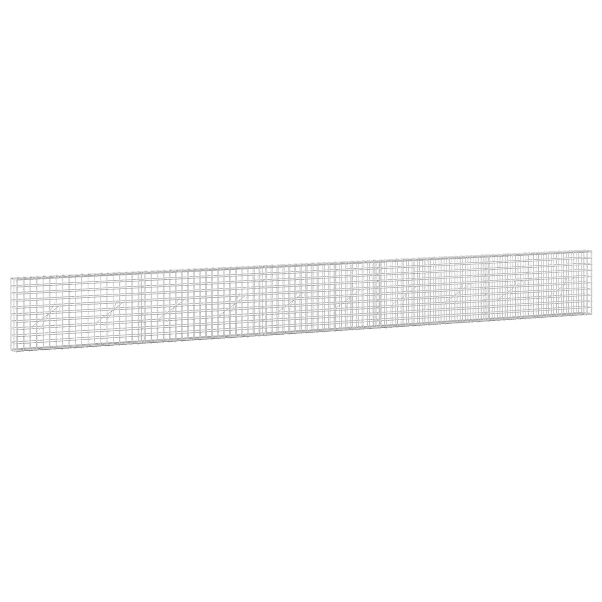 Gabion s 5 mm žicom i mrežom 5x5 cm 500x10x50 cm