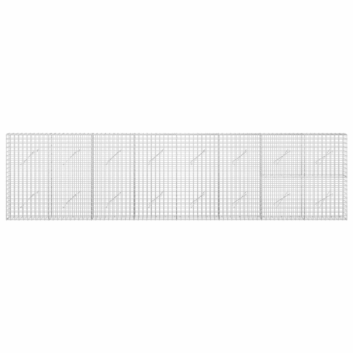 Gabion s 5 mm žicom i mrežom 5x5 cm 400x10x100 cm