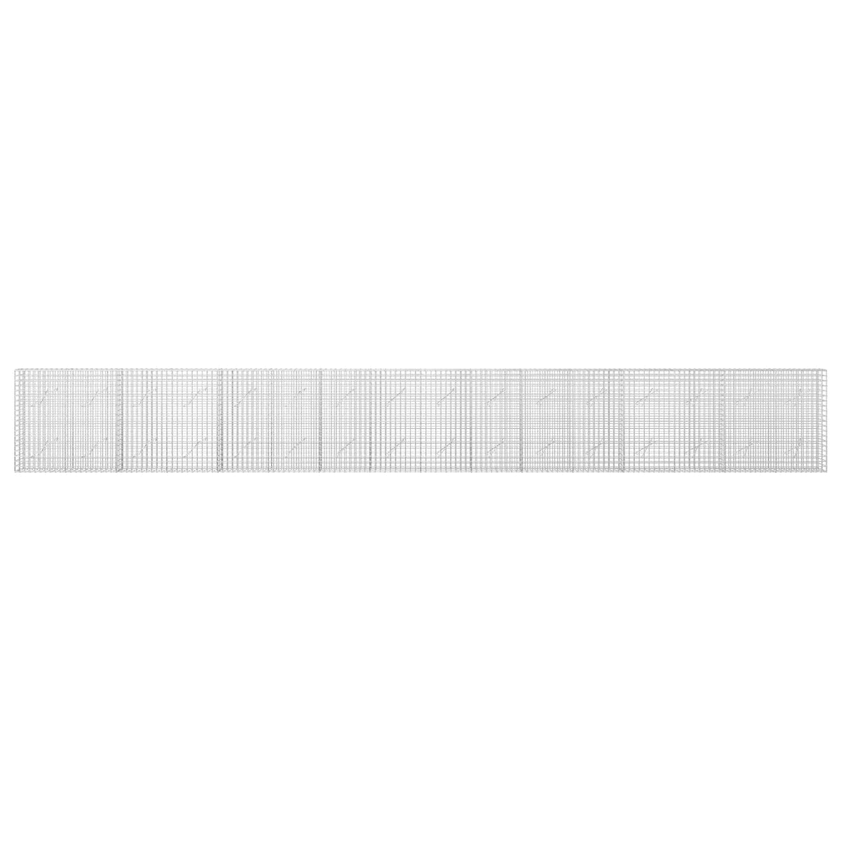 Gabion s 5 mm žicom i mrežom 5x5 cm 800x10x100 cm