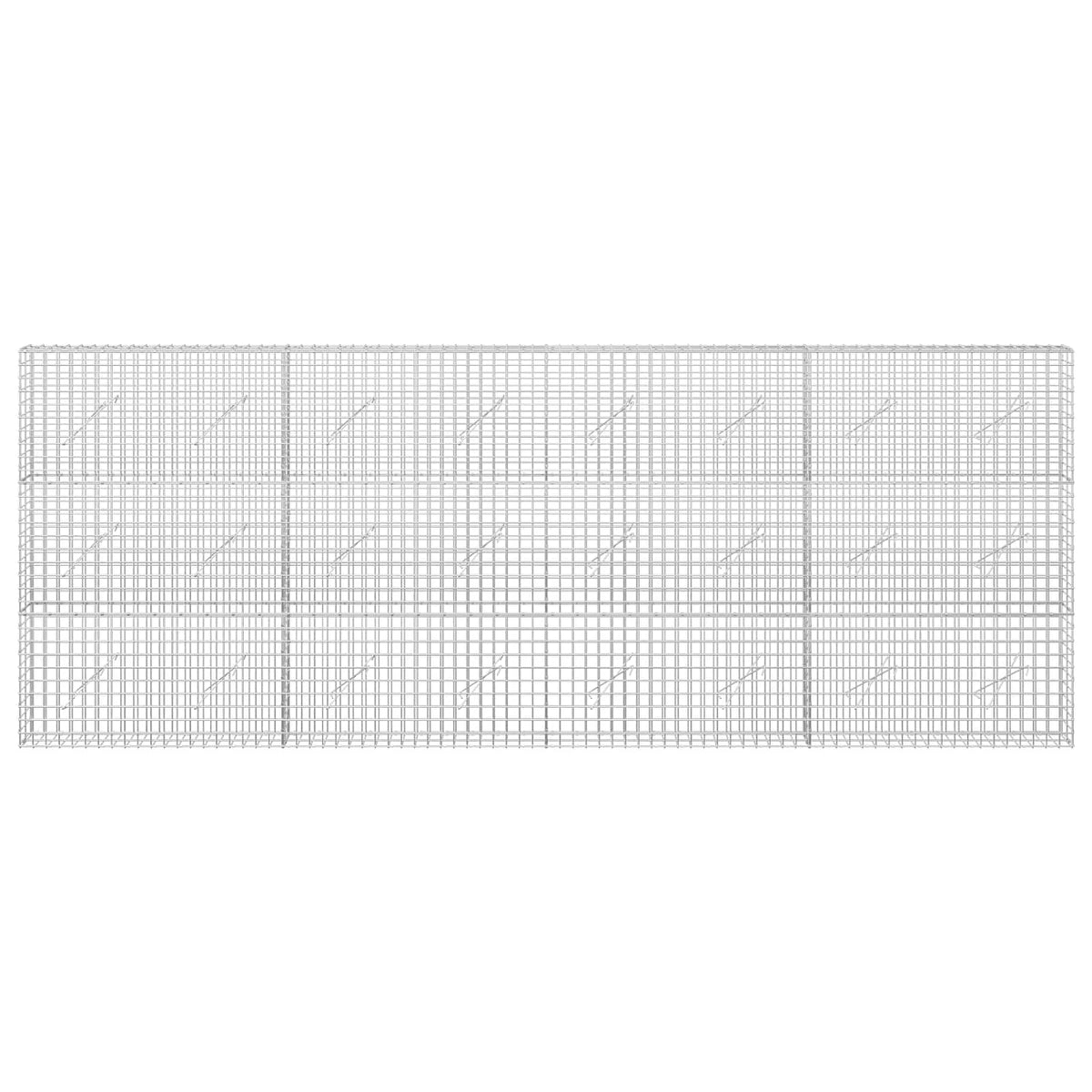 Gabion s 5 mm žicom i mrežom 5x5 cm 400x10x150 cm
