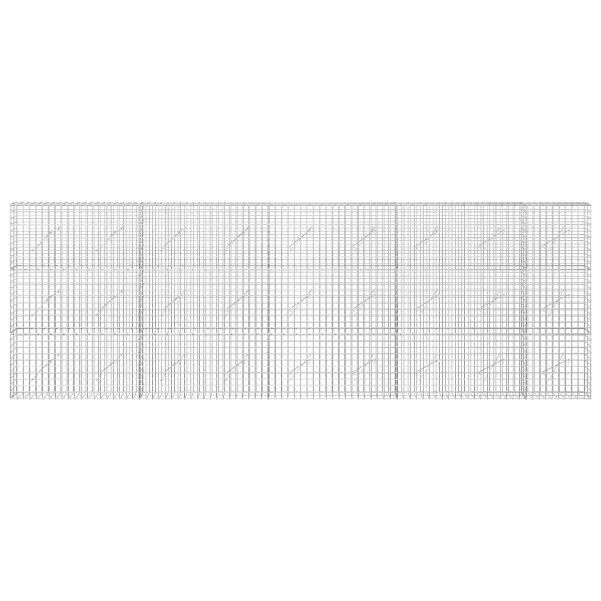 Gabion s 5 mm žicom i mrežom 5x5 cm 450x10x150 cm