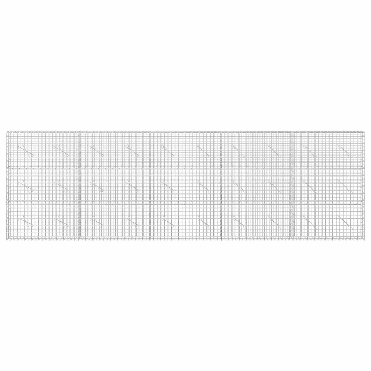 Gabion s 5 mm žicom i mrežom 5x5 cm 500x10x150 cm