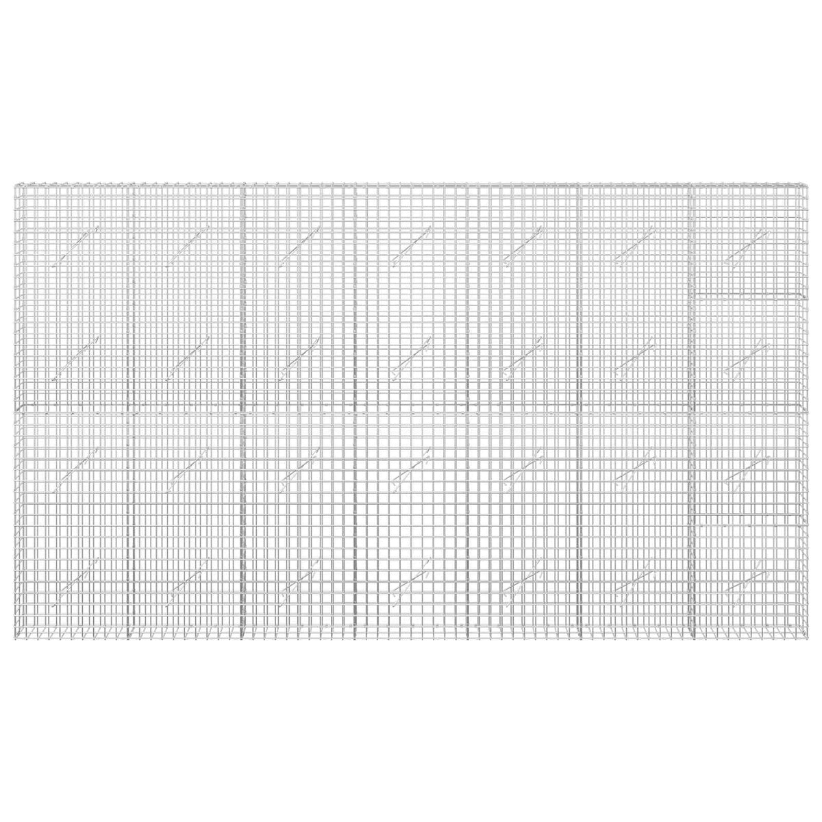 Gabion s 5 mm žicom i mrežom 5x5 cm 350x10x200 cm