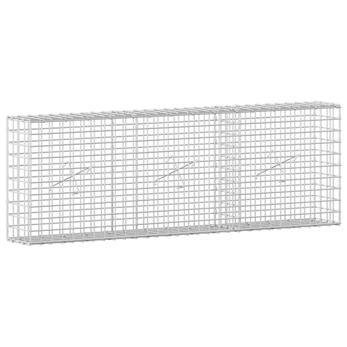Gabion s 5 mm žicom i mrežom 5x5 cm 150x20x50 cm