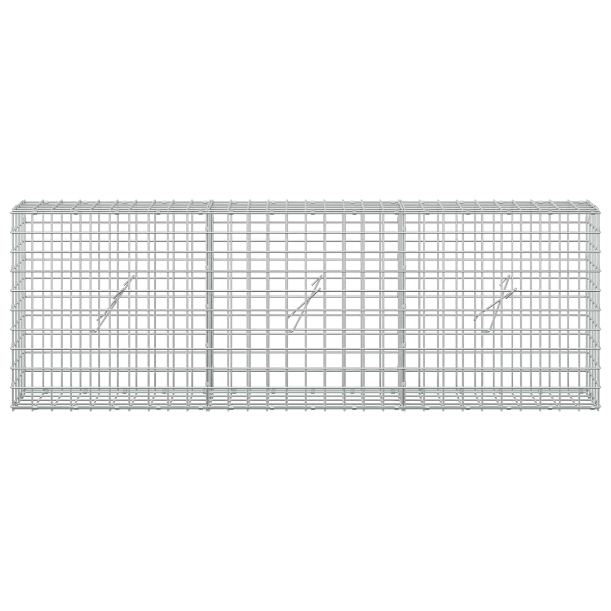 Gabion s 5 mm žicom i mrežom 5x5 cm 150x20x50 cm