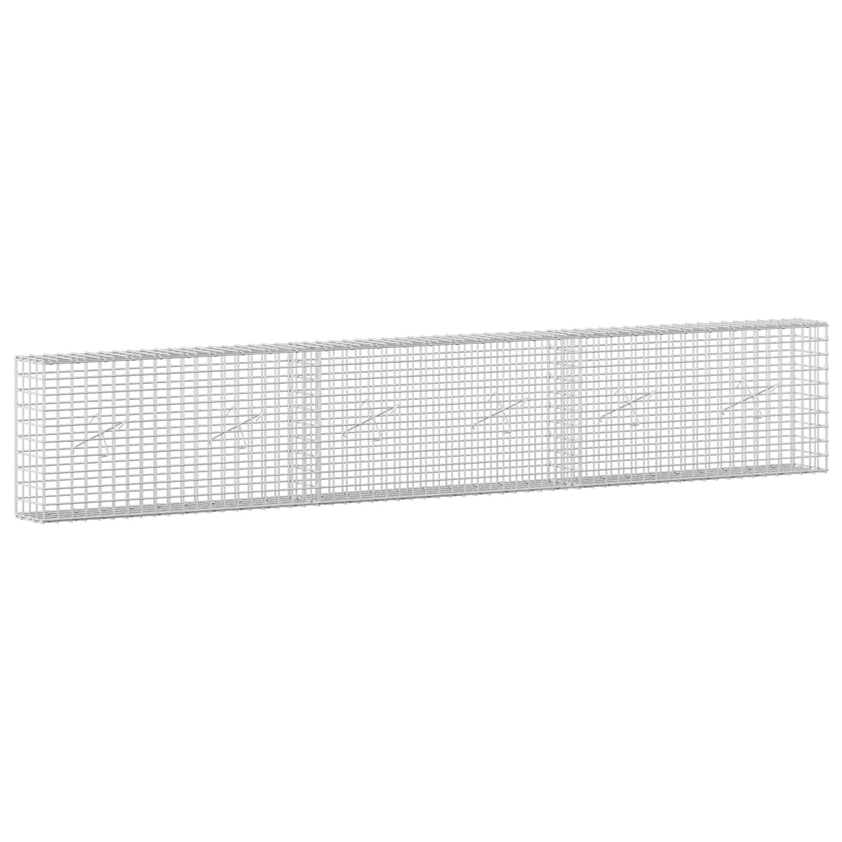 Gabion s 5 mm žicom i mrežom 5x5 cm 300x20x50 cm