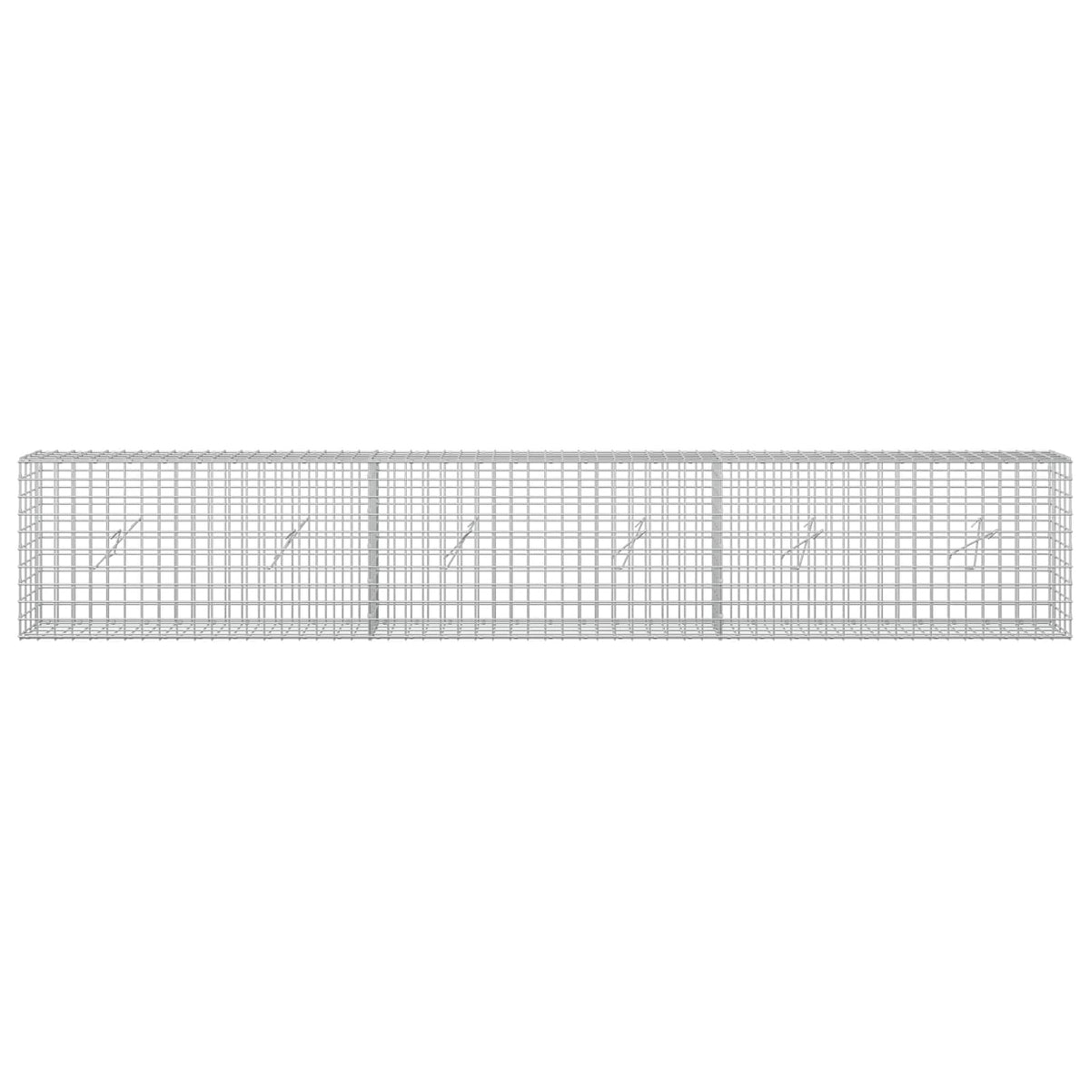 Gabion s 5 mm žicom i mrežom 5x5 cm 300x20x50 cm