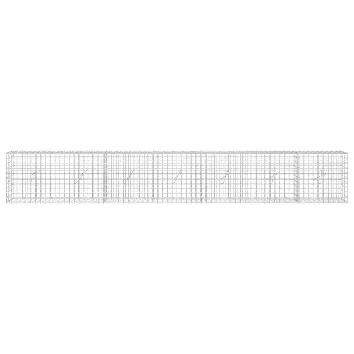 Gabion s 5 mm žicom i mrežom 5x5 cm 350x20x50 cm