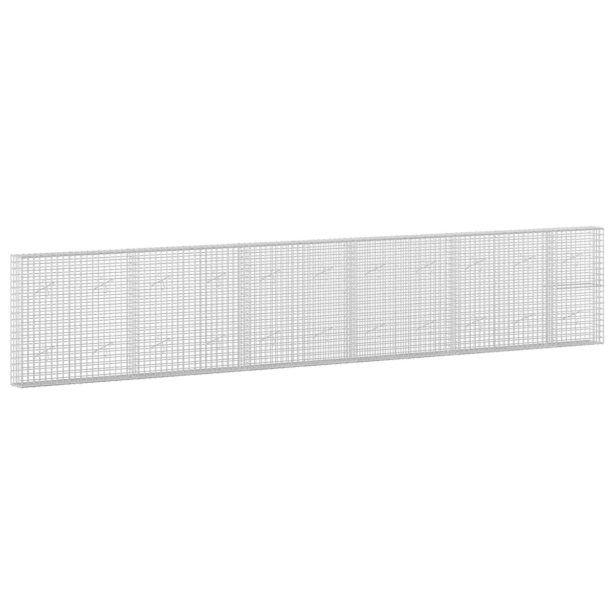Gabion s 5 mm žicom i mrežom 5x5 cm 550x20x100 cm