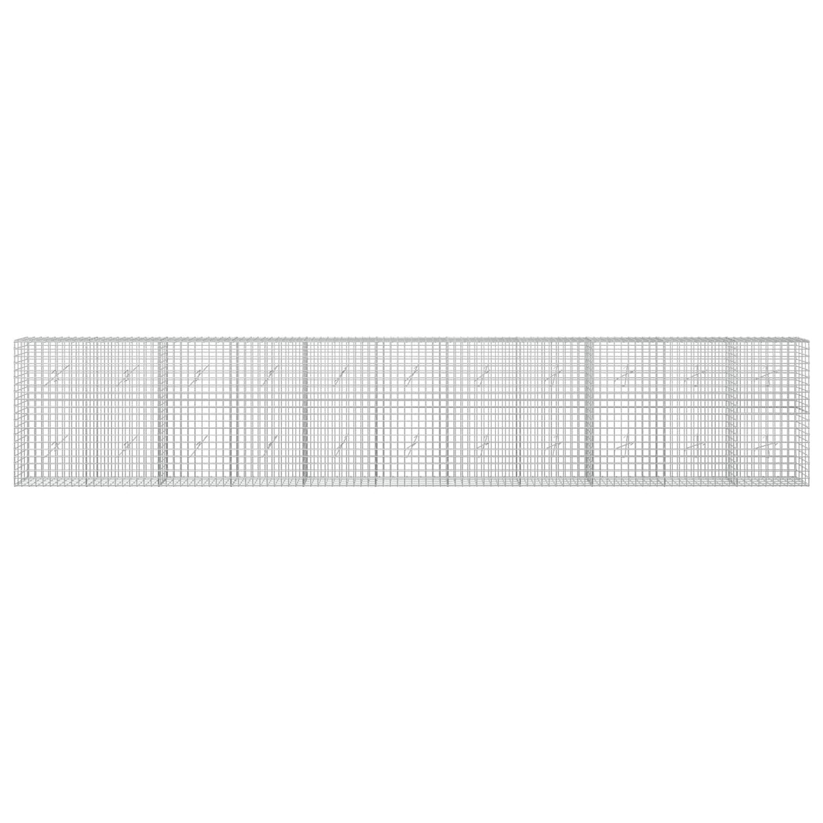 Gabion s 5 mm žicom i mrežom 5x5 cm 550x20x100 cm