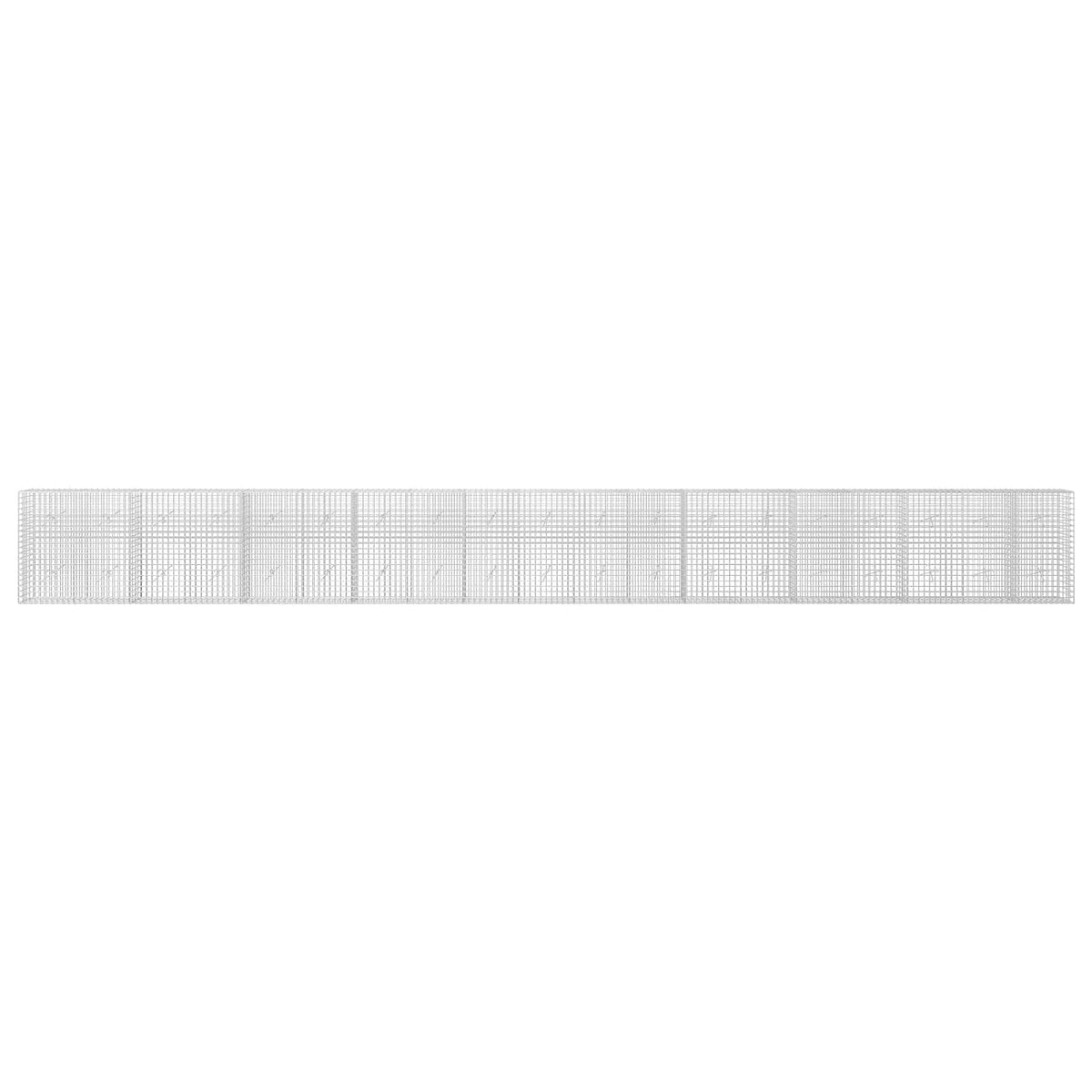 Gabion s 5 mm žicom i mrežom 5x5 cm 950x20x100 cm
