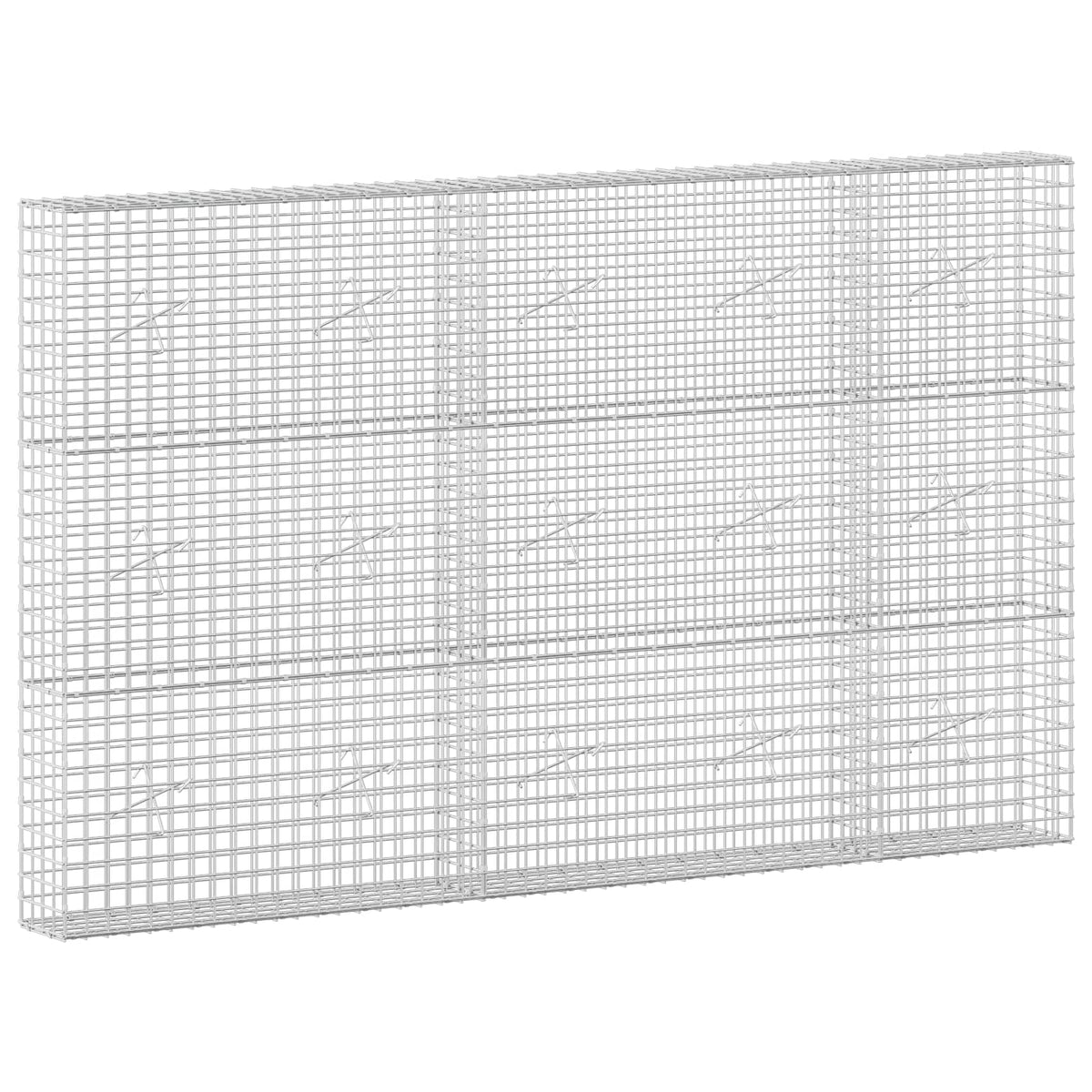 Gabion s 5 mm žicom i mrežom 5x5 cm 250x20x150 cm
