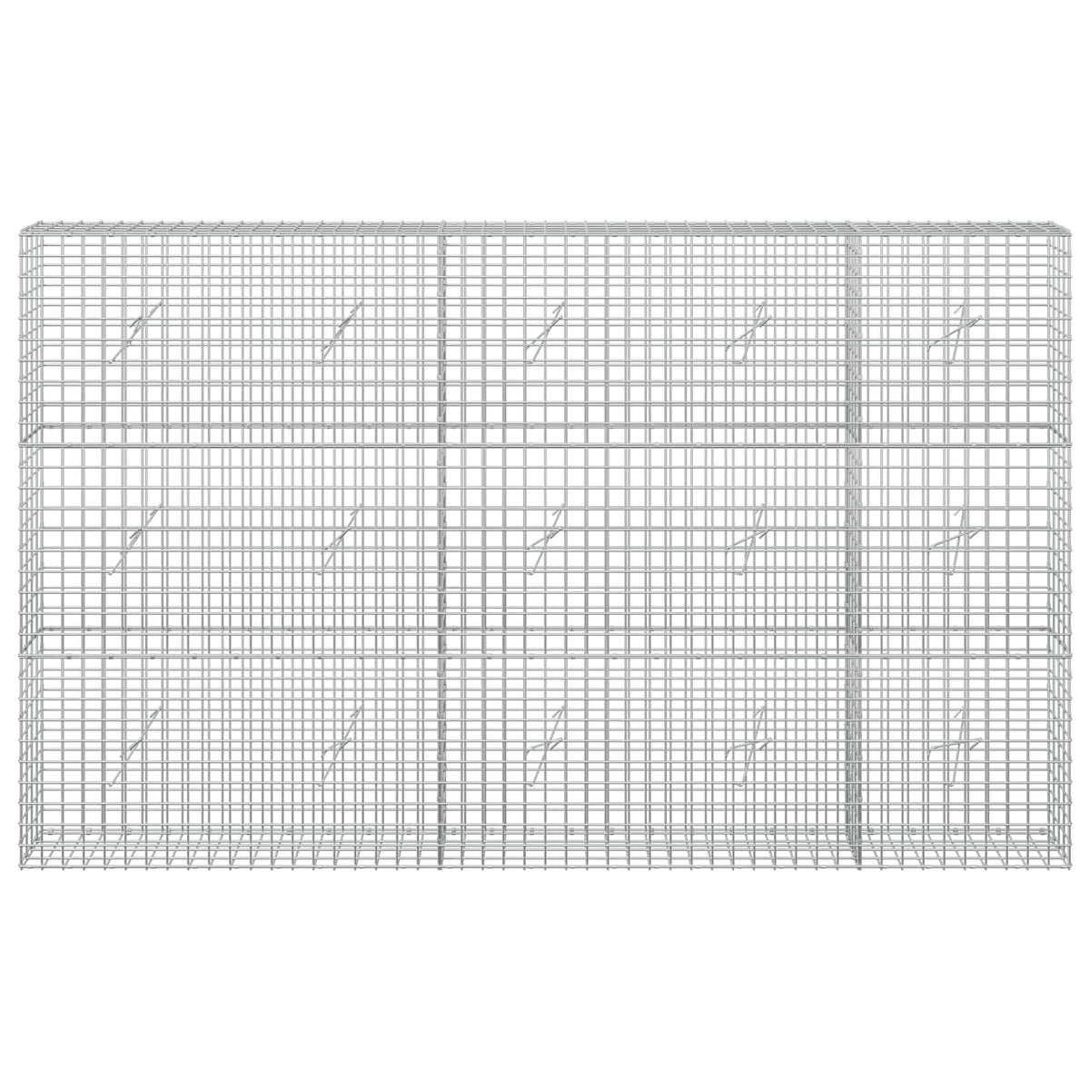Gabion s 5 mm žicom i mrežom 5x5 cm 250x20x150 cm