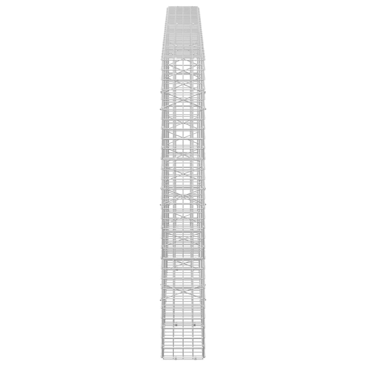 Gabion s 5 mm žicom i mrežom 5x5 cm 250x20x150 cm