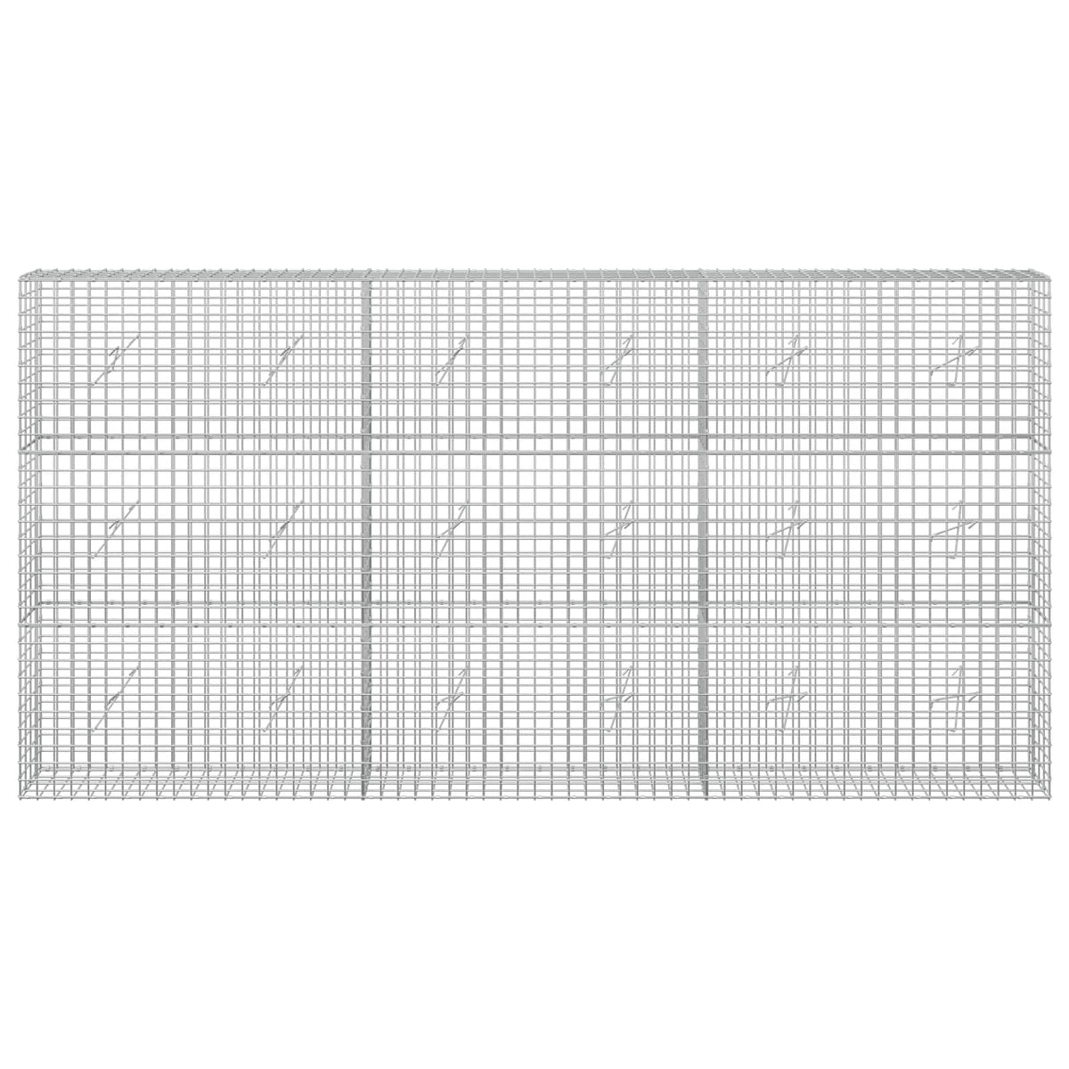 Gabion s 5 mm žicom i mrežom 5x5 cm 300x20x150 cm