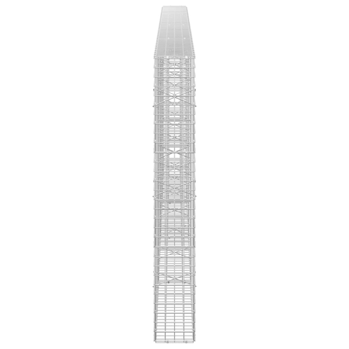 Gabion s 5 mm žicom i mrežom 5x5 cm 400x20x150 cm