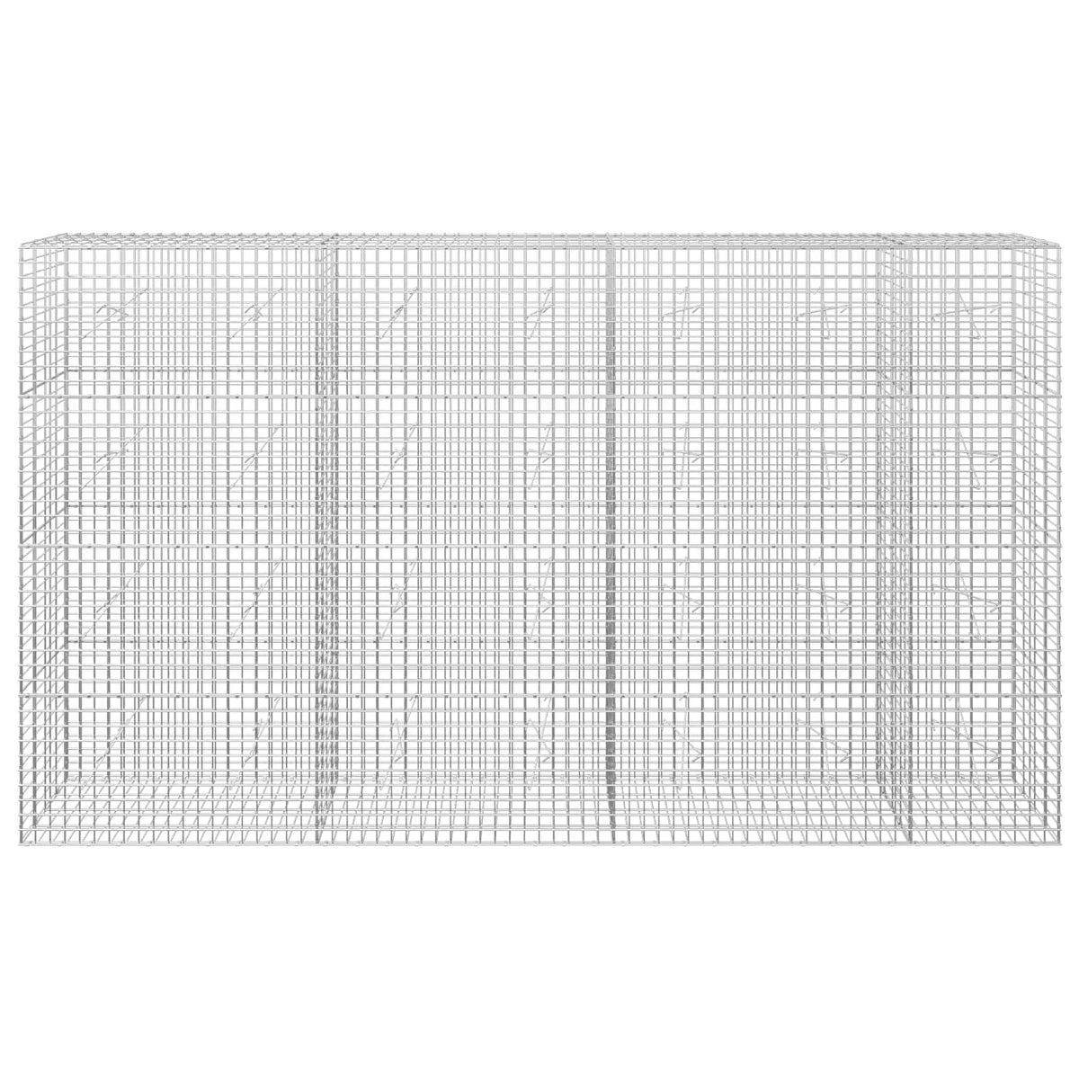 Gabion s 5 mm žicom i mrežom 5x5 cm 350x20x200 cm