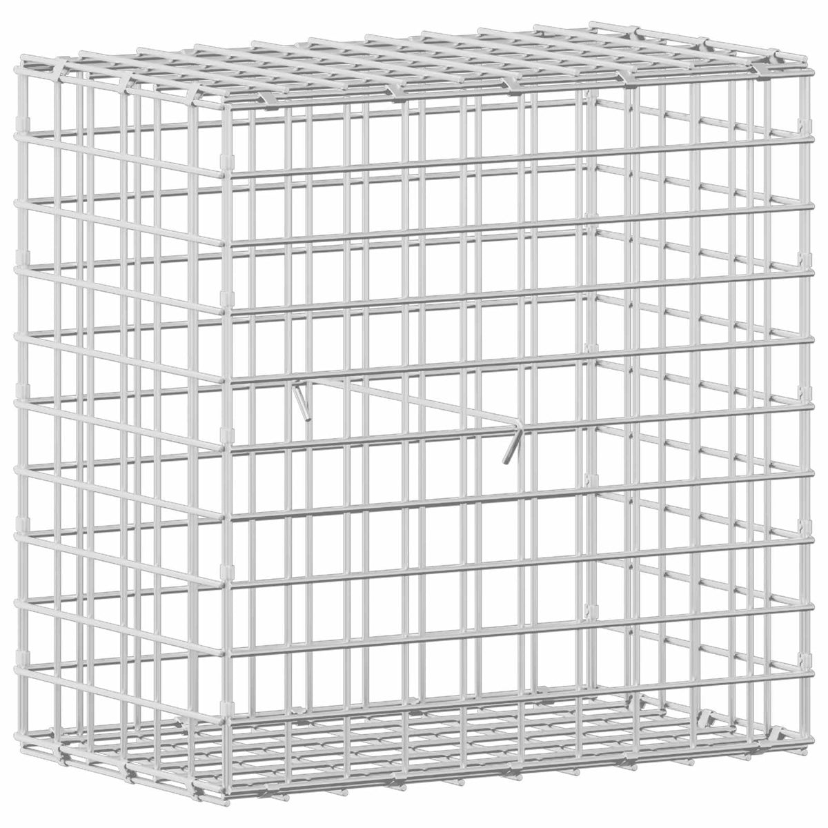 Gabion s 5 mm žicom i mrežom 5x5 cm 50x30x50 cm Pocinčani čelik