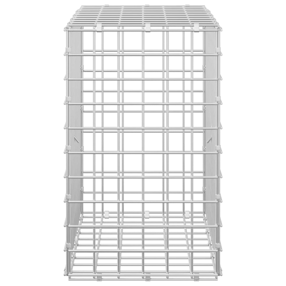 Gabion s 5 mm žicom i mrežom 5x5 cm 50x30x50 cm Pocinčani čelik