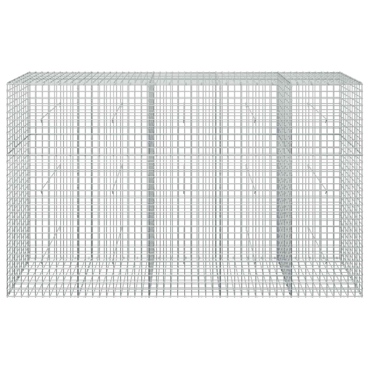 Gabion s 5 mm žicom i mrežom 5x5 cm 250x50x150 cm