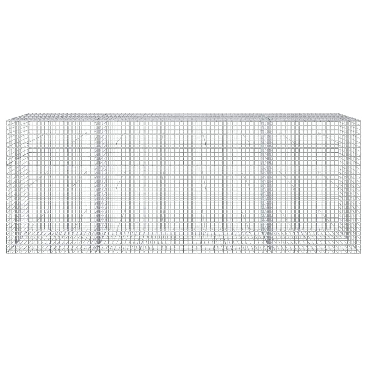 Gabion s 5 mm žicom i mrežom 5x5 cm 400x50x150 cm