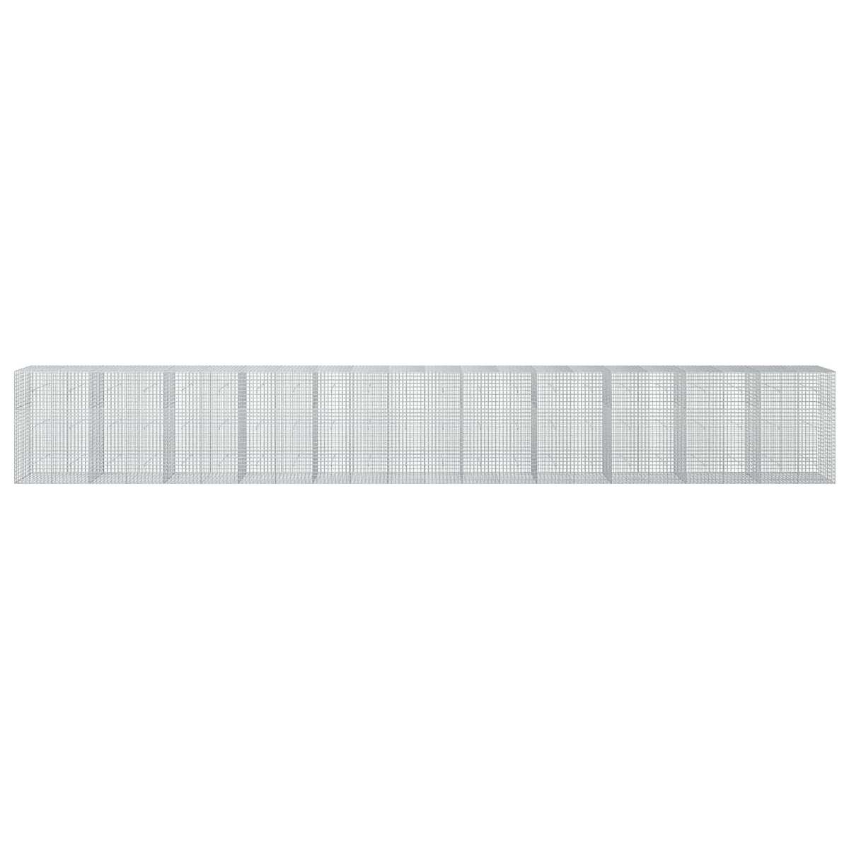 Gabion s 5 mm žicom i mrežom 5x5 cm 1100x50x150 cm