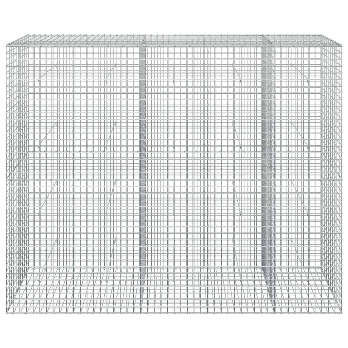 Gabion s 5 mm žicom i mrežom 5x5 cm 250x50x200 cm