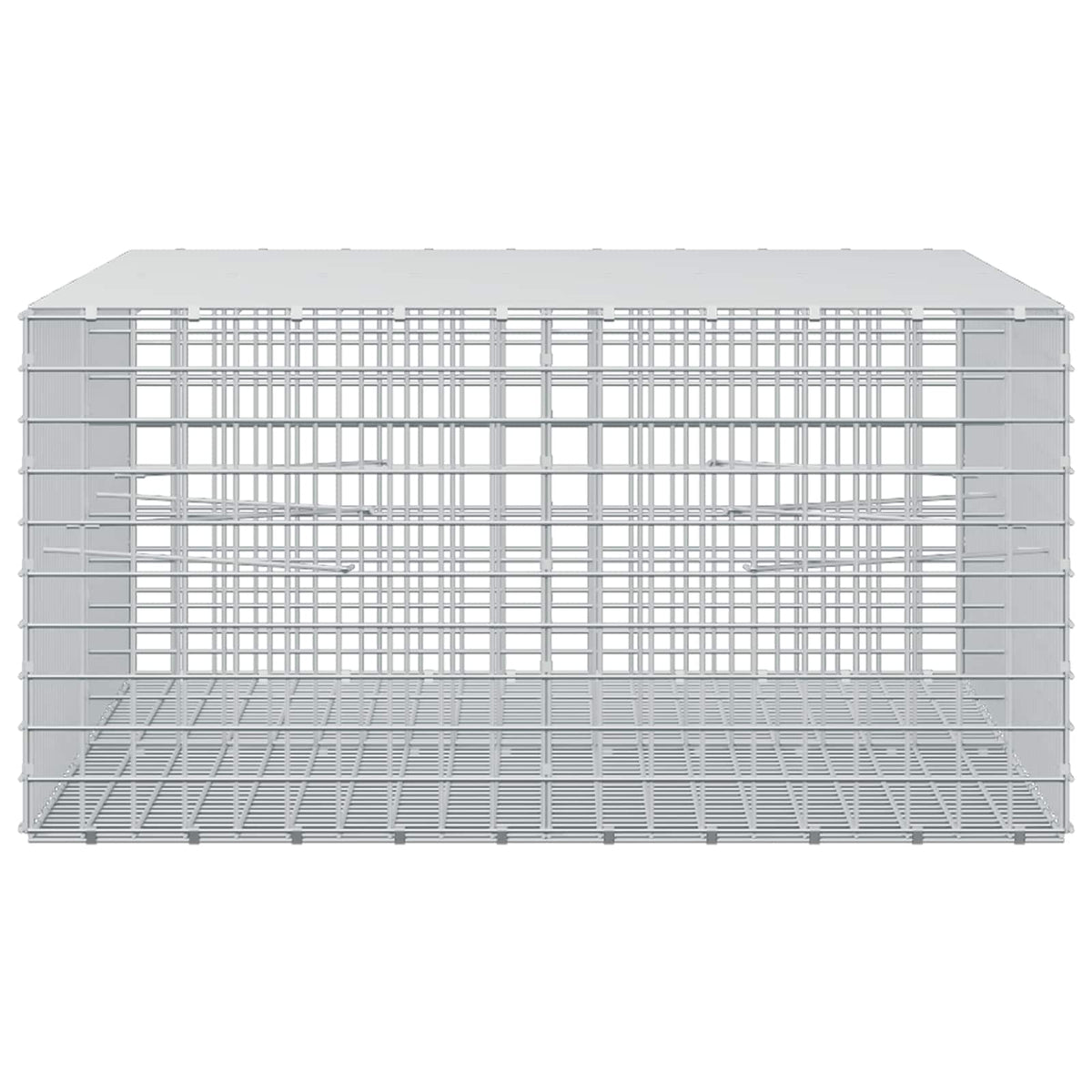 Gabion s 5 mm žicom i mrežom 5x5 cm 200x100x50 cm