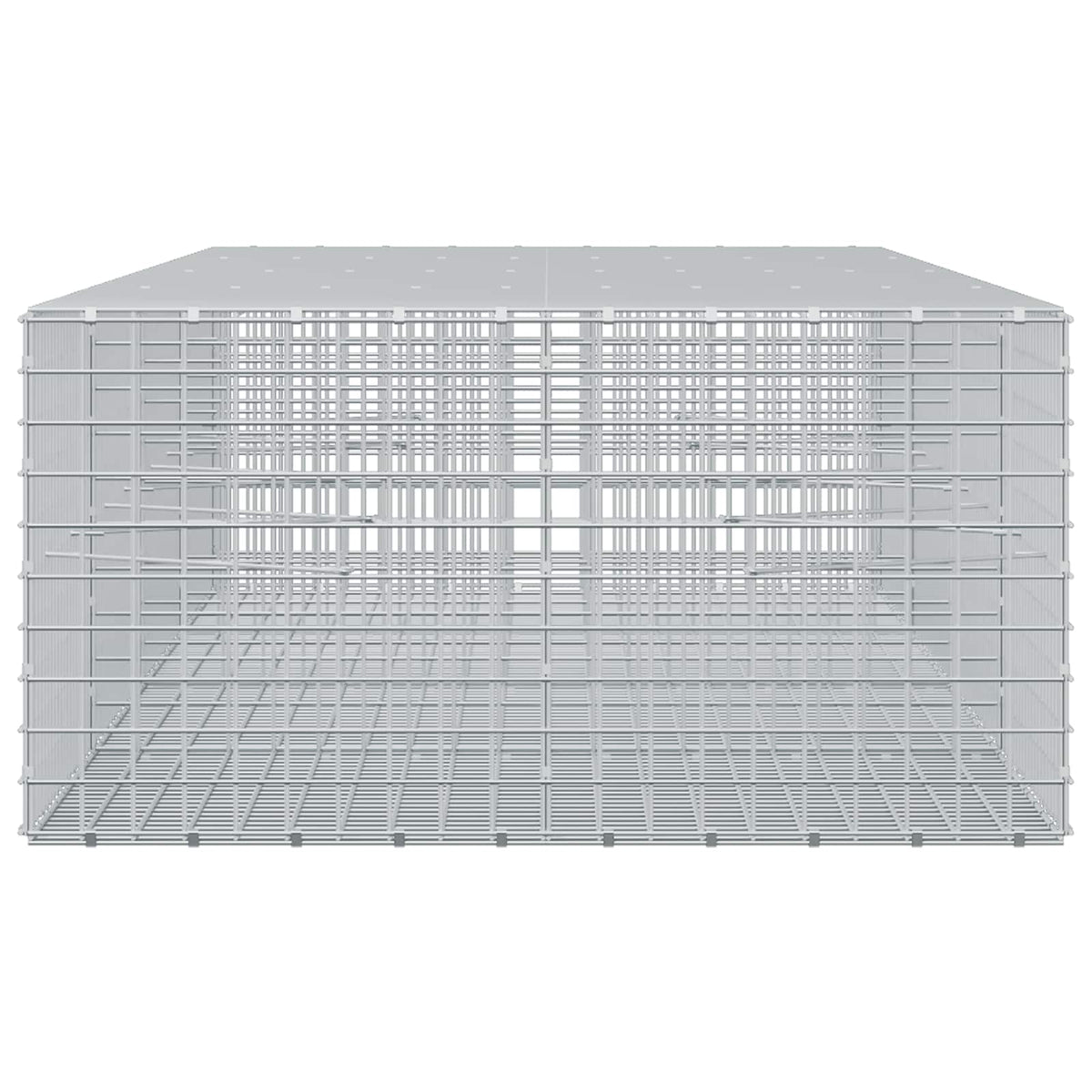 Gabion s 5 mm žicom i mrežom 5x5 cm 400x100x50 cm
