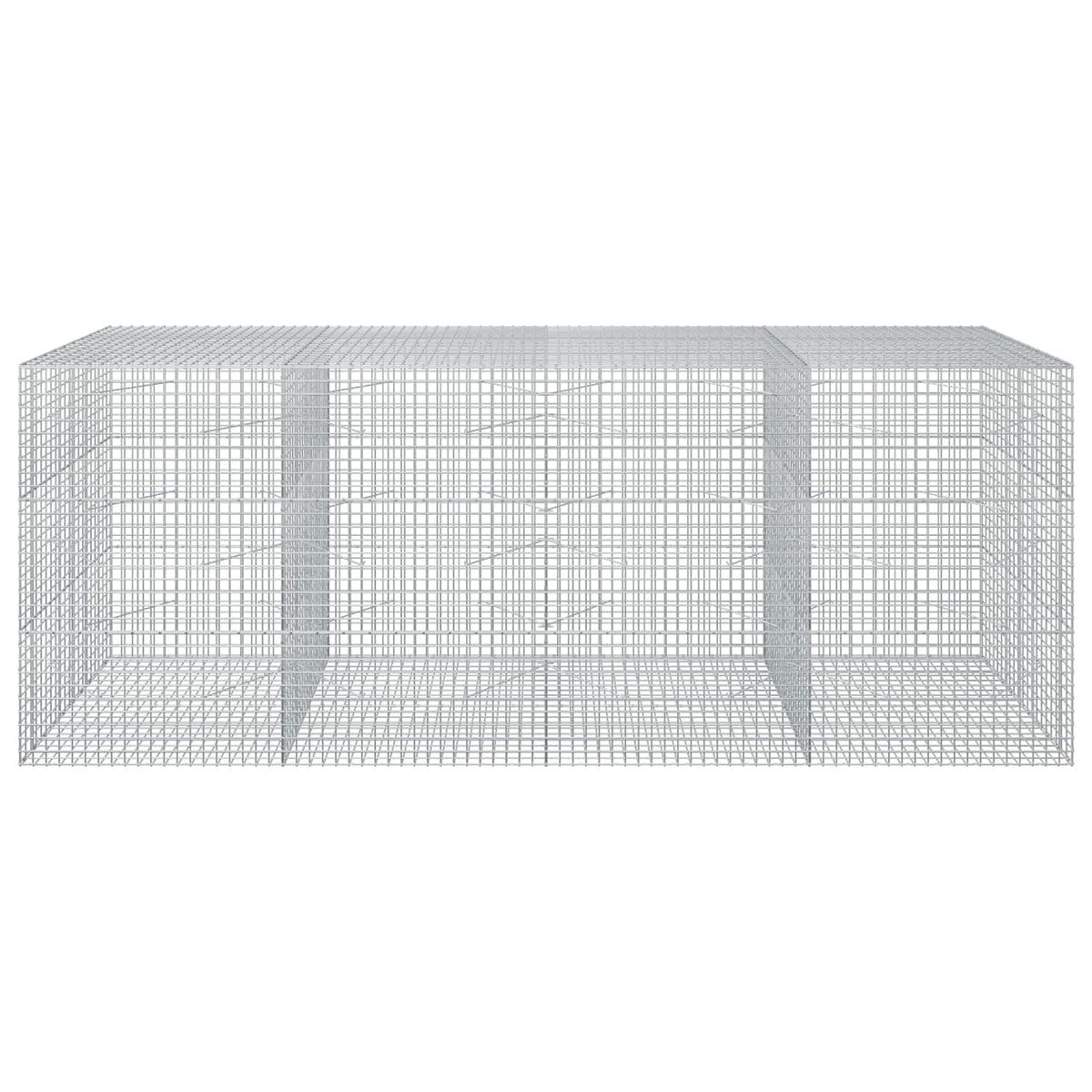 Gabion s 5 mm žicom i mrežom 5x5 cm 400x100x150 cm
