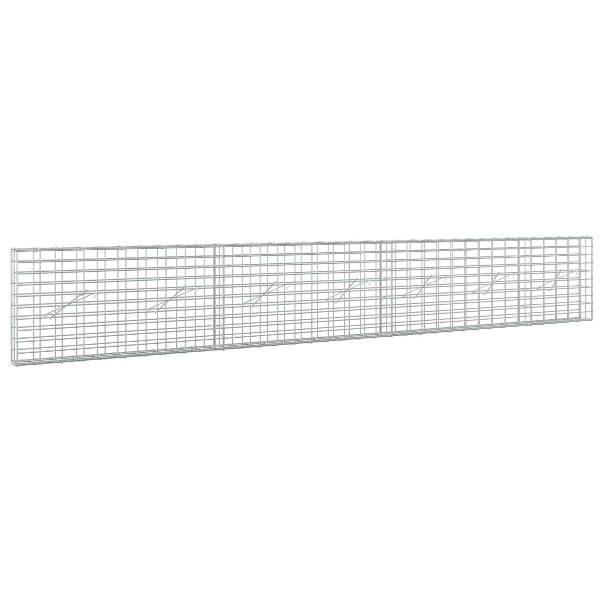 Gabion s žicom debljine 5 mm i mrežom 5x10 cm 350x10x50 cm