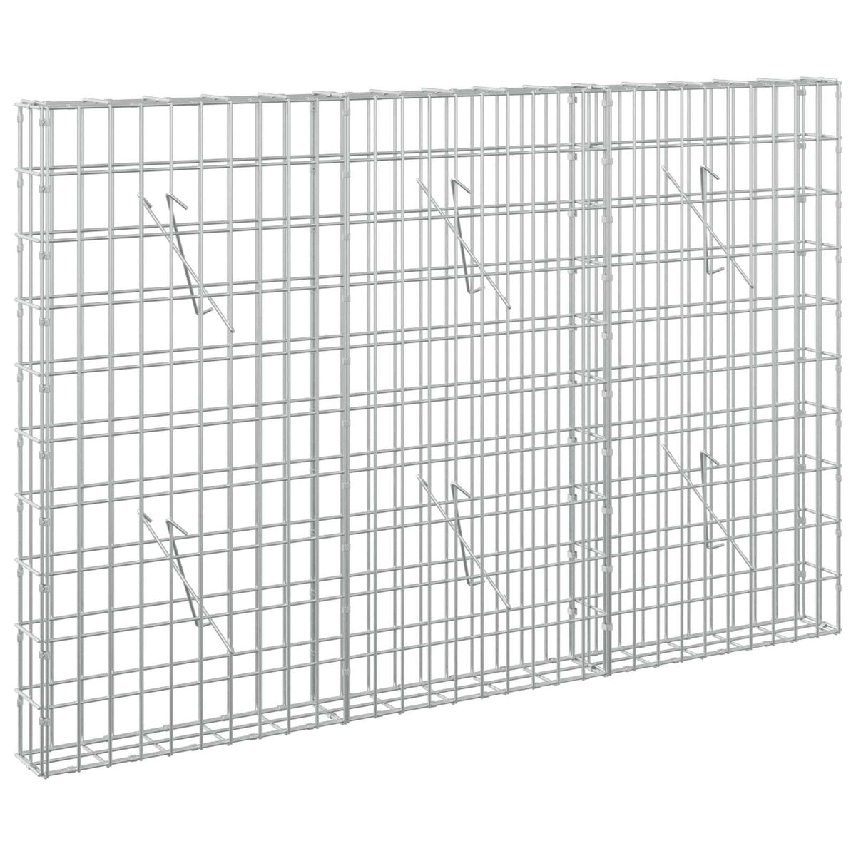 Gabion s žicom debljine 5 mm i mrežom 5x10 cm 150x10x100 cm