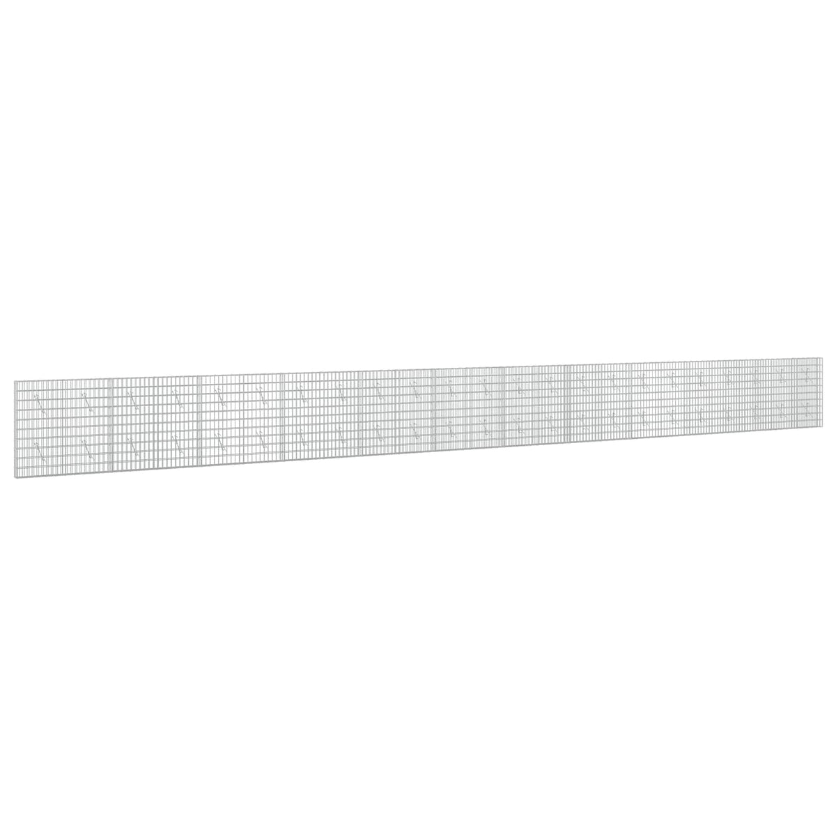 Gabion s žicom debljine 5 mm i mrežom 5x10 cm 1150x10x100 cm