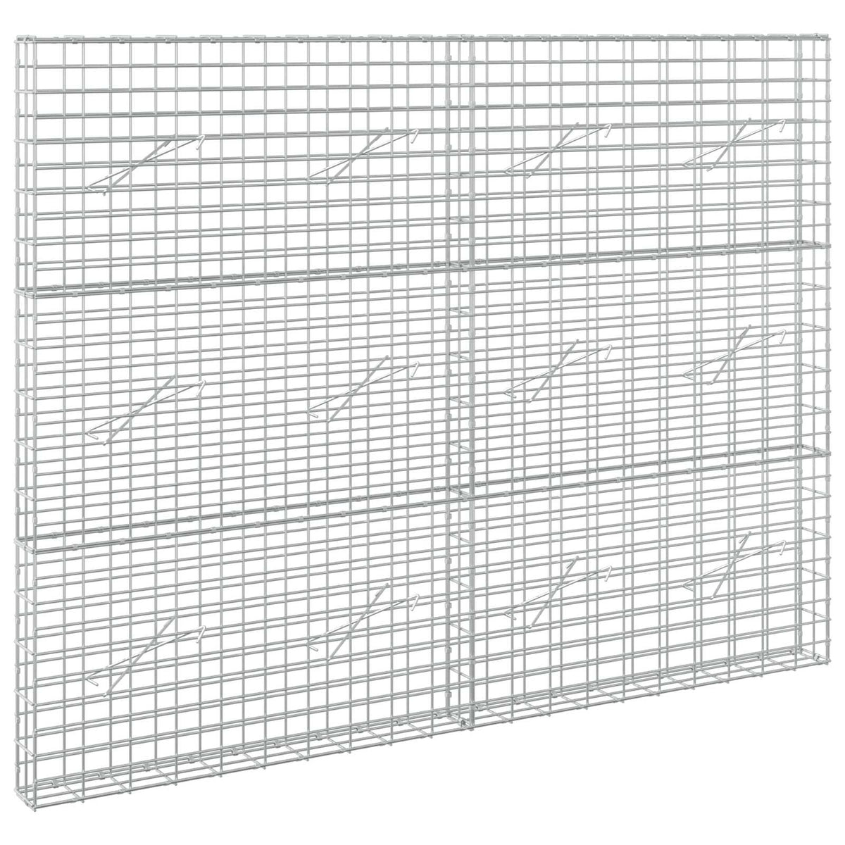 Gabion s žicom debljine 5 mm i mrežom 5x10 cm 200x10x150 cm