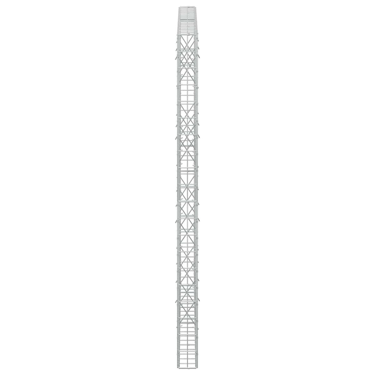 Gabion s žicom debljine 5 mm i mrežom 5x10 cm 200x10x200 cm