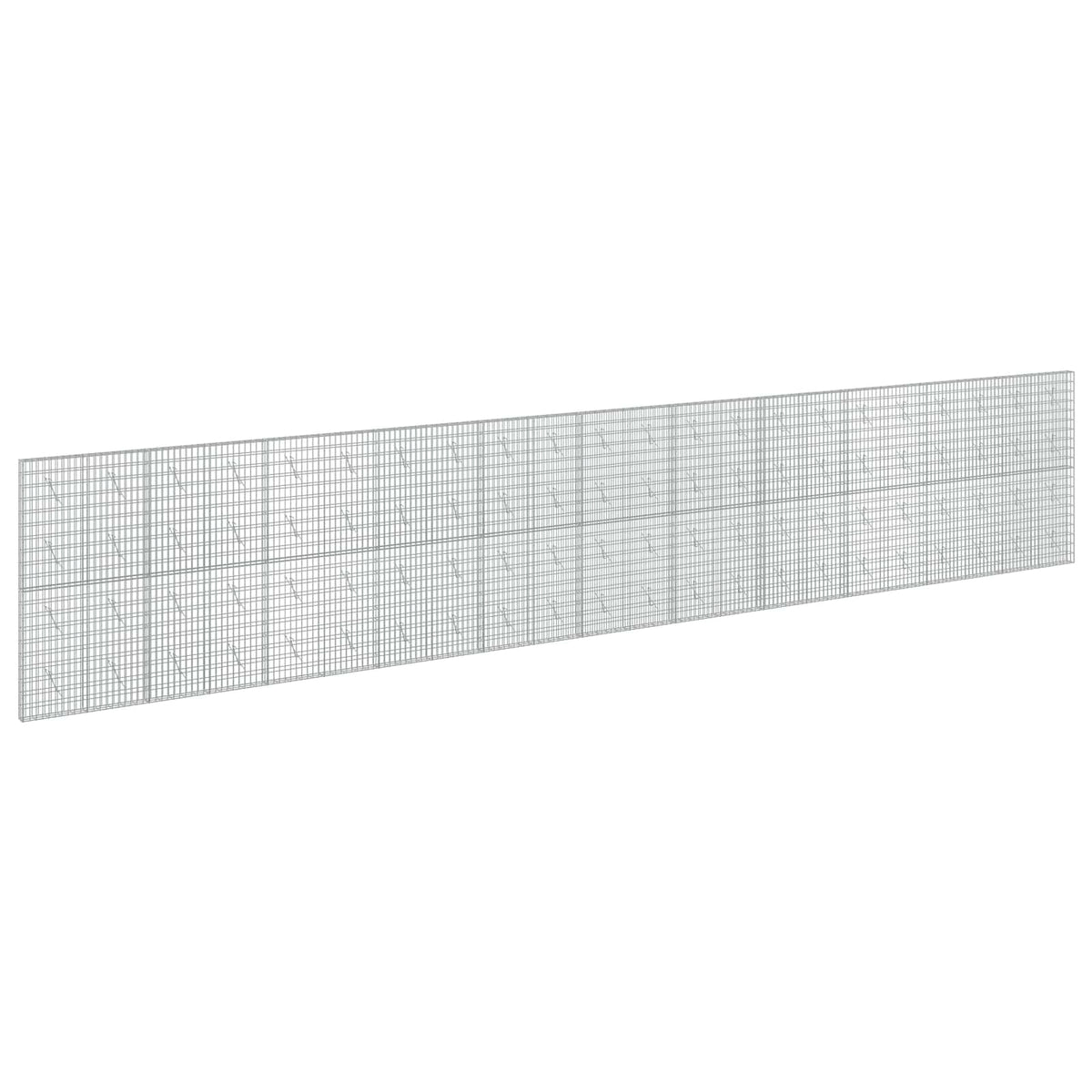Gabion s žicom debljine 5 mm i mrežom 5x10 cm 1100x10x200 cm