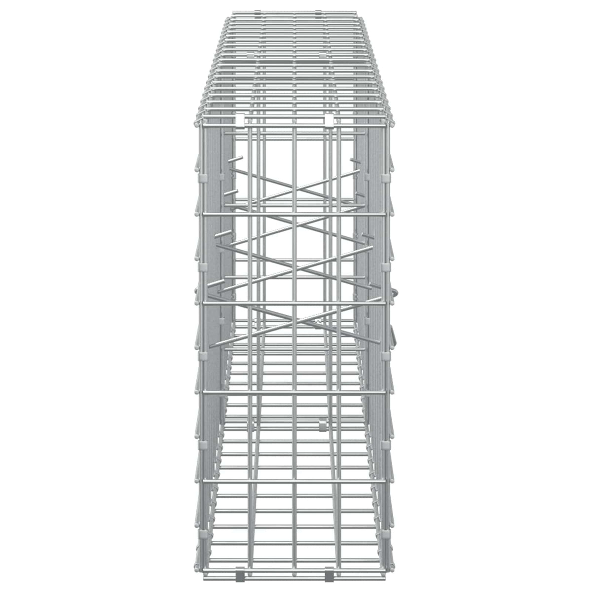 Gabion s žicom debljine 5 mm i mrežom 5x10 cm 200x20x50 cm