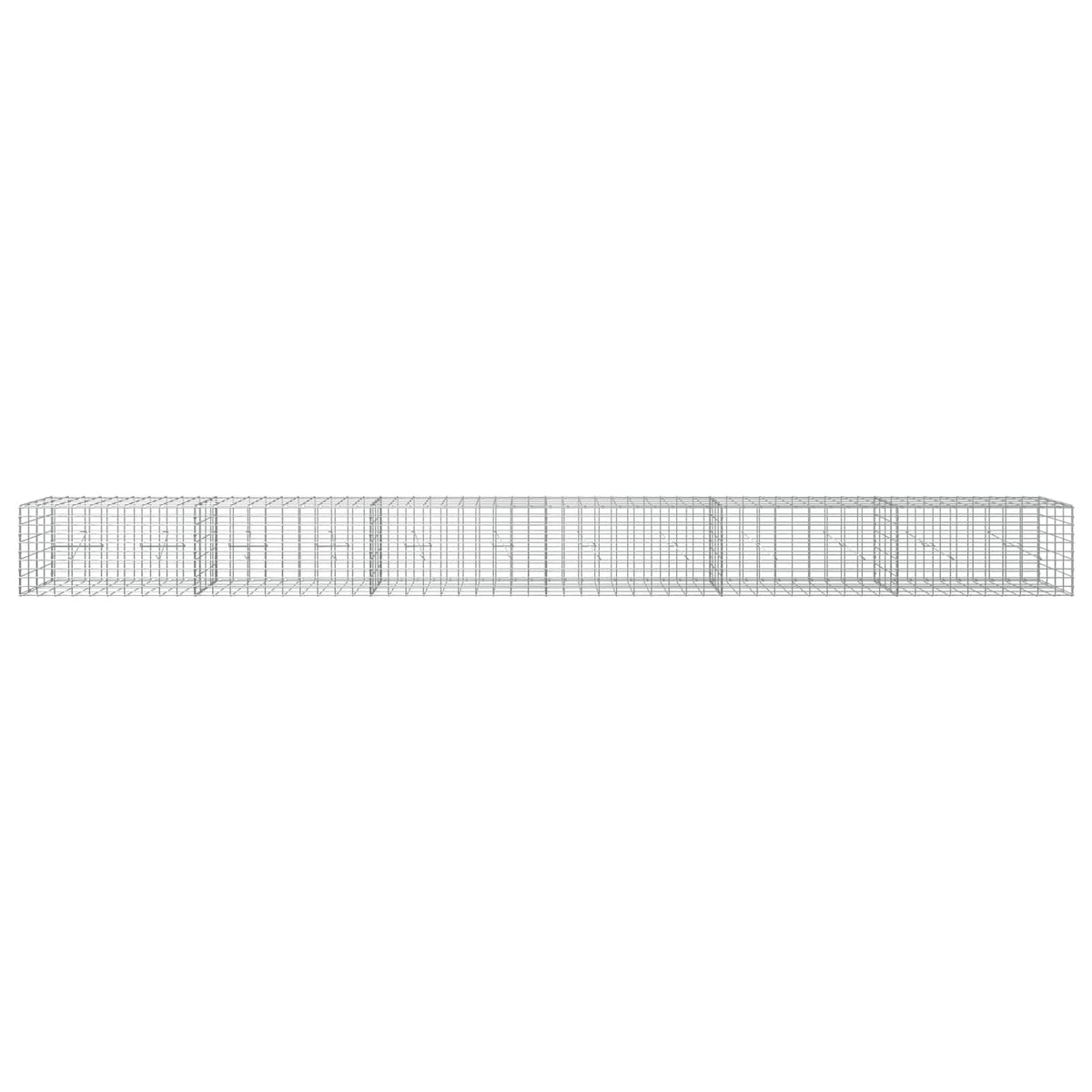Gabion s žicom debljine 5 mm i mrežom 5x10 cm 600x20x50 cm