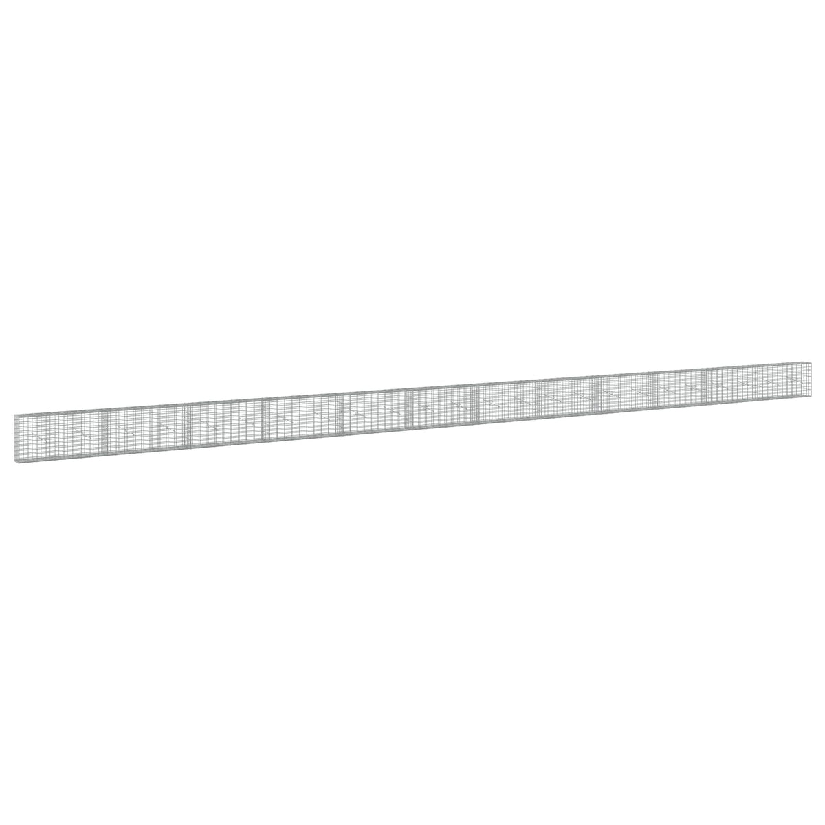 Gabion s žicom debljine 5 mm i mrežom 5x10 cm 1200x20x50 cm