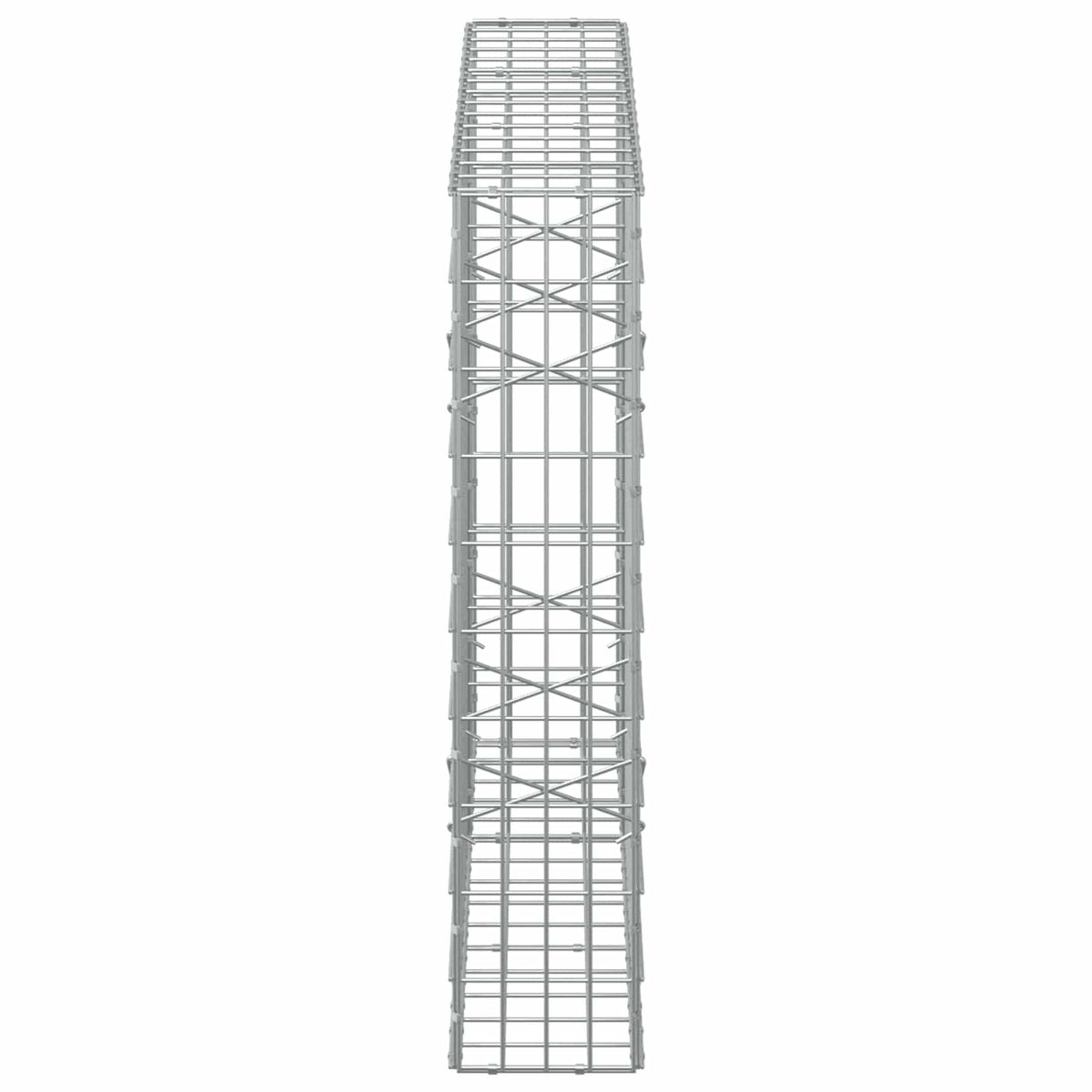 Gabion s žicom debljine 5 mm i mrežom 5x10 cm 150x20x100 cm