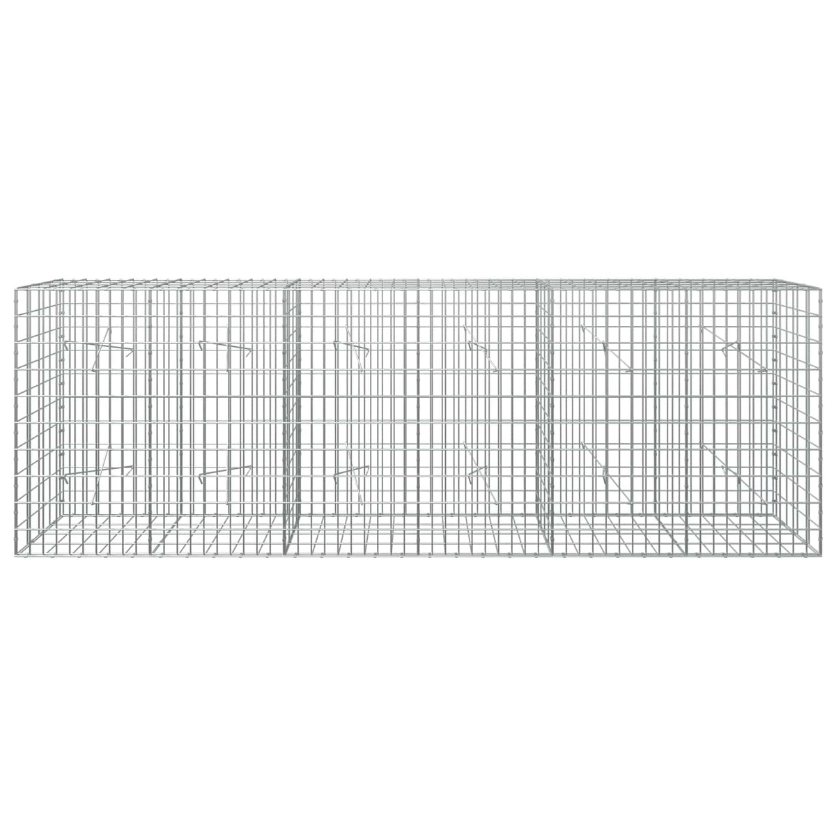 Gabion s žicom debljine 5 mm i mrežom 5x10 cm 300x20x100 cm