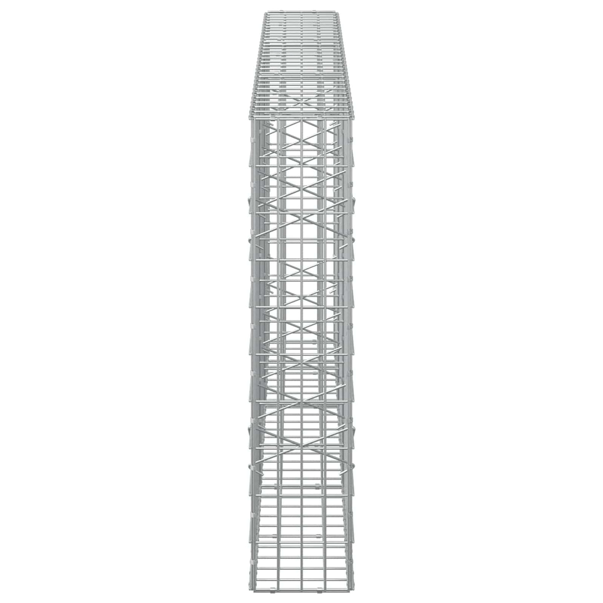 Gabion s žicom debljine 5 mm i mrežom 5x10 cm 300x20x100 cm