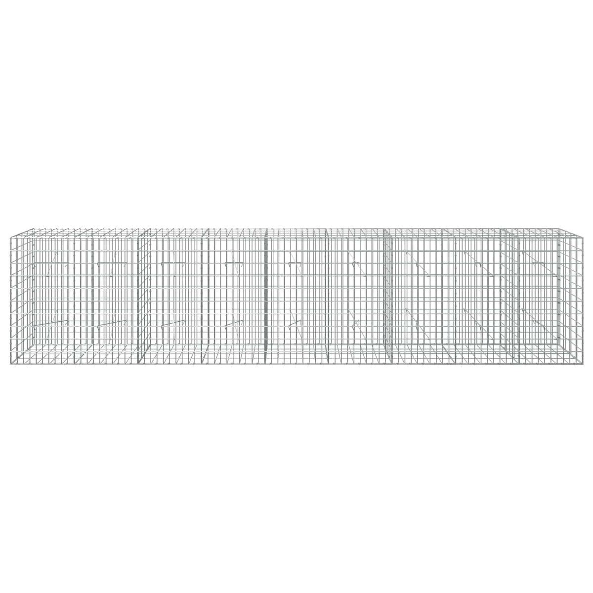 Gabion s žicom debljine 5 mm i mrežom 5x10 cm 450x20x100 cm