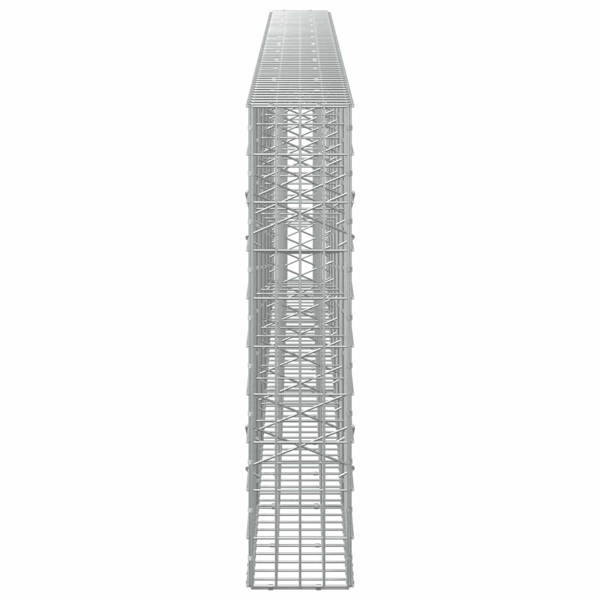 Gabion s žicom debljine 5 mm i mrežom 5x10 cm 600x20x100 cm