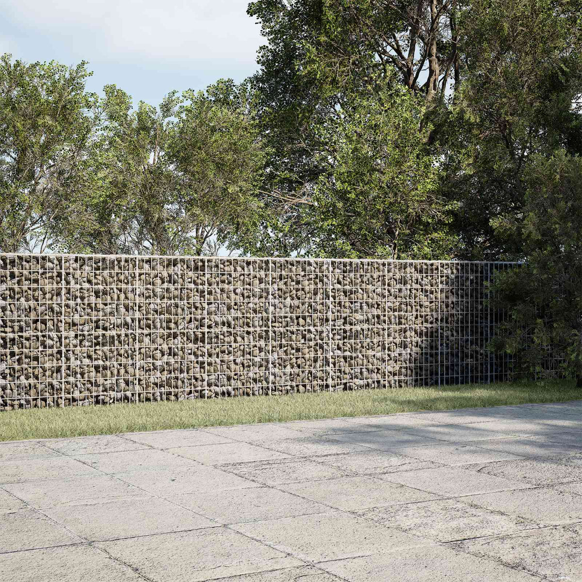 Gabion s žicom debljine 5 mm i mrežom 5x10 cm 900x20x100 cm