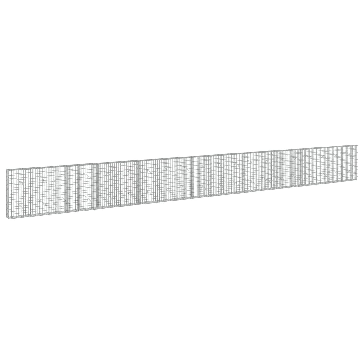 Gabion s žicom debljine 5 mm i mrežom 5x10 cm 1000x20x100 cm