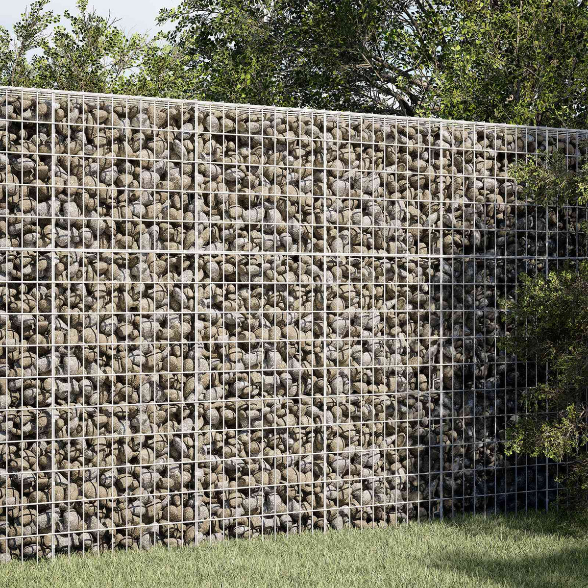 Gabion s žicom debljine 5 mm i mrežom 5x10 cm 100x20x150 cm