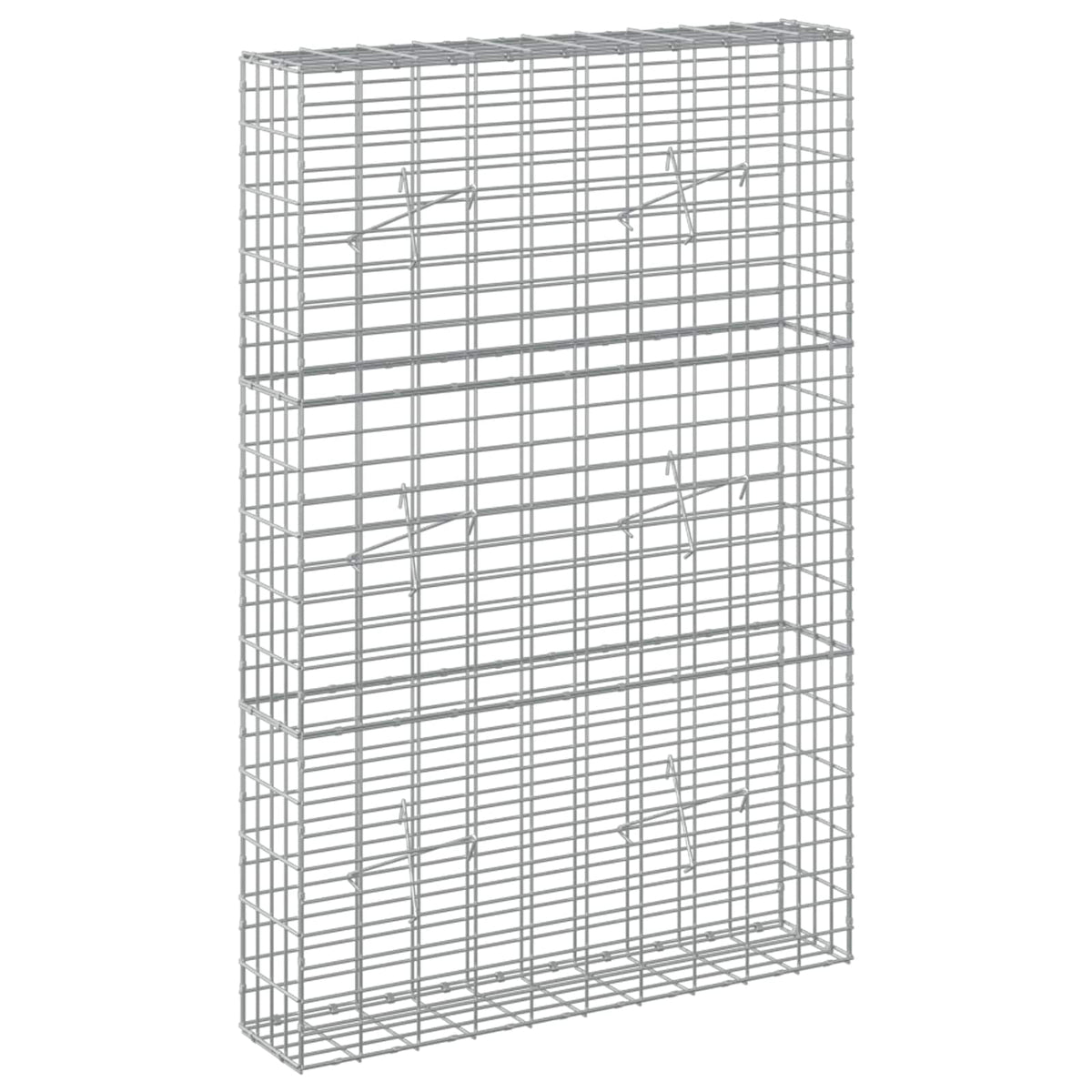 Gabion s žicom debljine 5 mm i mrežom 5x10 cm 100x20x150 cm