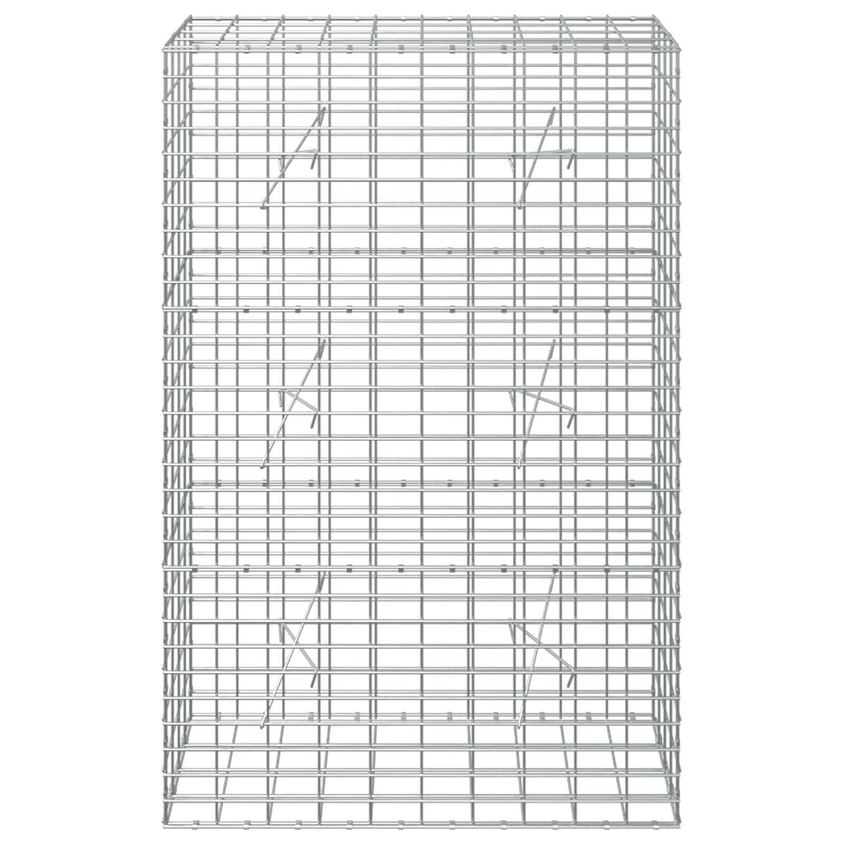 Gabion s žicom debljine 5 mm i mrežom 5x10 cm 100x20x150 cm